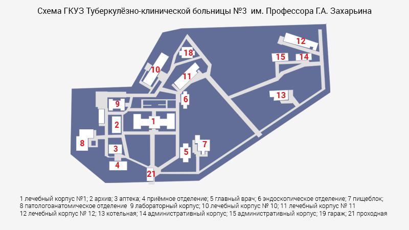 Схема морга городской клинической туберкулёзной больницы № 3 – Государственный городской морг