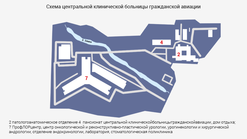 Схема морга ЦКБ гражданской авиации