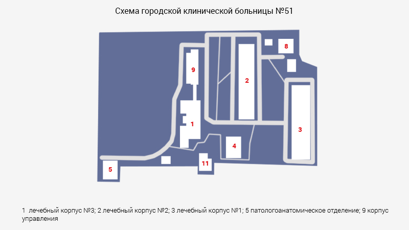 Схема морга городской клинической больницы № 51 – Государственный городской морг