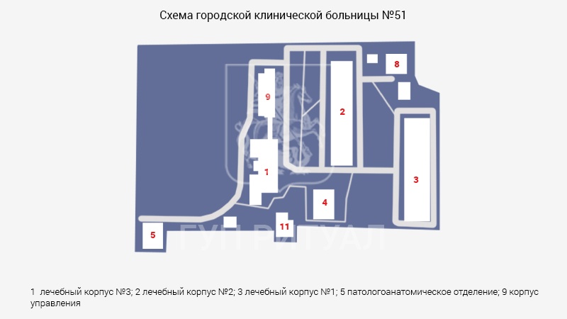 Схема морга городской клинической больницы № 51 – Государственный городской морг